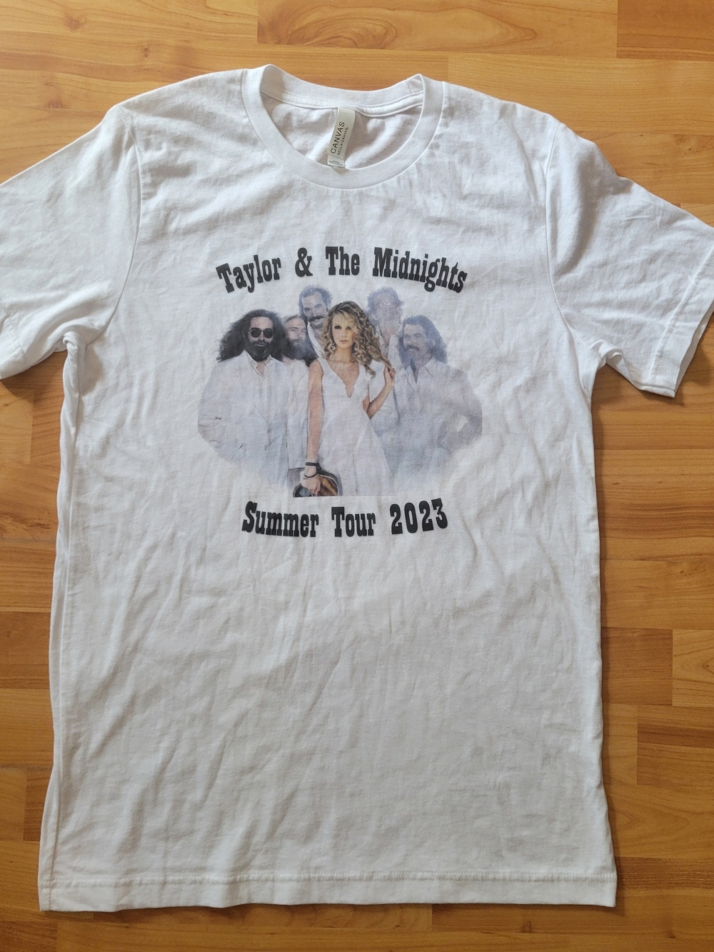 Taylor Swift And The Midnights Funny Women's Medium Long Ladies White T-shirt